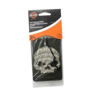 AIR FRESHENER HARLEY DAVIDSON SKULL VANILLA 2 PCS DEODORIZER LONG LASTING SCENT