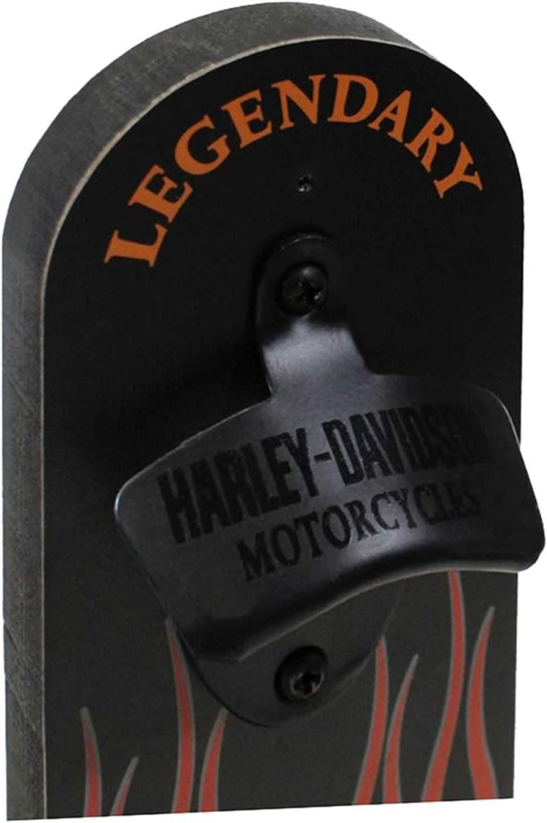 APRI BOTTIGLIE DA PARETE MURO HARLEY DAVIDSON IDEA REGALO CASA BAR PUB QUADRO - immagine 4