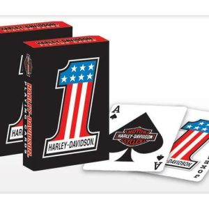 CARTE DA GIOCO POKER HARLEY DAVIDSON HOLDEM TEXAS #1 BIKER GADGET COLLEZIONE H-D