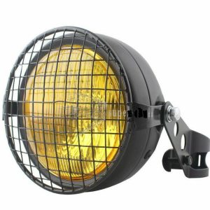 Faro fanale PARABOLA GIALLA griglia cafe racer caferacer scrambler naked bmw