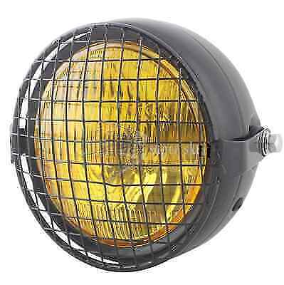 Faro fanale moto con griglia SCRAMBLER cafe racer caferacer custom nacked NAKED - immagine 2