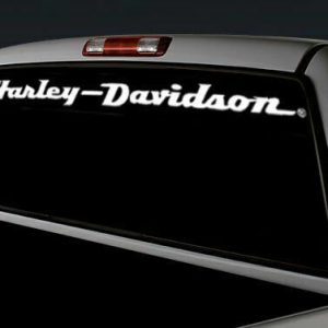 Harley Davidson Decalcomania H-D Script lettering adhesive vinyl sticker auto