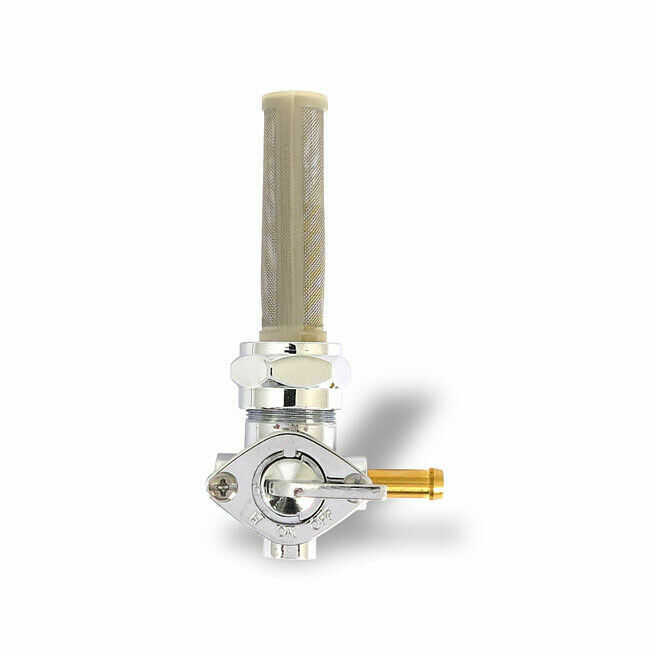 Harley davidson Dyna Sportster Softail RUBINETTO BENZINA carburante 90° CROMATO