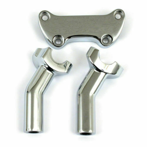 Kit Riser OEM Style Pullback 4-1/2" + Piastra Cromati Moto Harley Davidson