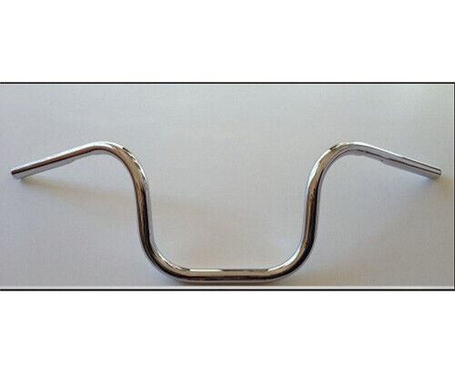 MANUBRIO HANDLEBAR MINI APEHANGER CROMATO MOTO CUSTOM HARLEY DAVIDSON VINTAGE - immagine 2