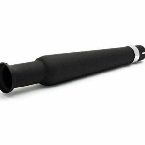 MARMITTA TERMINALE TRUMPET NERO UNIVERSALE MOTO CUSTOM HARLEY CAFE RACER BMW HD