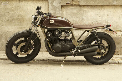 Marmitta Terminale Scarico Megaton NERO Universale Triumph Guzzi BMW Cafe Racer