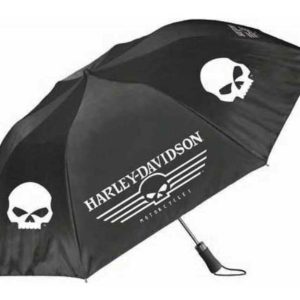 OMBRELLO HARLEY DAVIDSON ULTRA MINI COMPATTO SKULL SOFTAIL V-ROD FORTY EIGHT