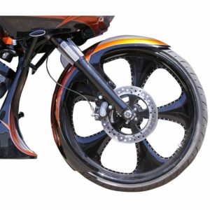 PARAFANGO ANTERIORE IN METALLO CERCHIO RUOTA 26" BAGGER HARLEY DAVIDSON TOURING