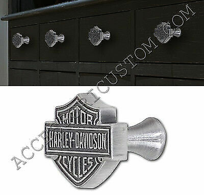 POMELLO KNOB HARLEY DAVIDSON BAR&SHIELD HOME OFFICE FURNITURE DRAWERS KITCHEN - immagine 3