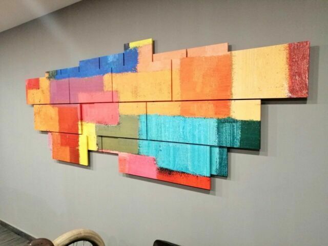 QUADRO MODERNO 3D ASTRATTO MULTI PANNELLO 290×110 DESIGN ARREDO CASA INDUSTRIALE - immagine 6