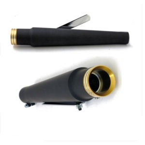 SCARICHI SILENZIATORI TERMINALI NERI trumpet HARLEY DAVIDSON sportster dyna ecc