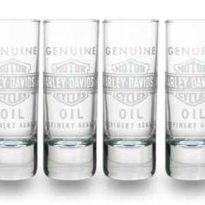 SET BICCHIERI SHOT CICCHETTO BAR ORIGINALE HARLEY DAVIDSON IDEA REGALO SG21271