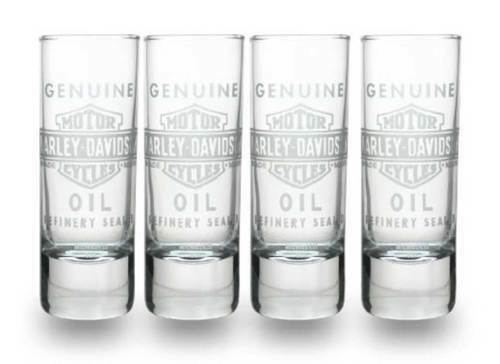 SET BICCHIERI SHOT CICCHETTO BAR ORIGINALE HARLEY DAVIDSON IDEA REGALO SG21271