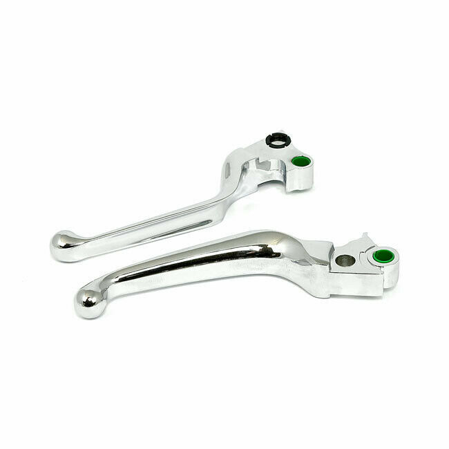 SET LEVE CROMATE FRIZIONE IDRAULICA HARLEY DAVIDSON V-ROD SOFTAIL DYNA TOURING - immagine 2