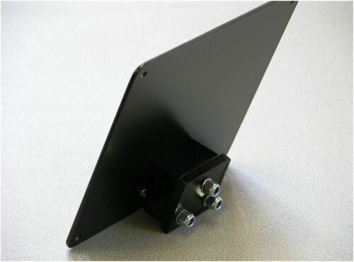 SUPPORTO PORTA TARGA nero INCLINATO HARLEY DAVIDSON SPORTSTER SOFTAIL DYNA - immagine 2