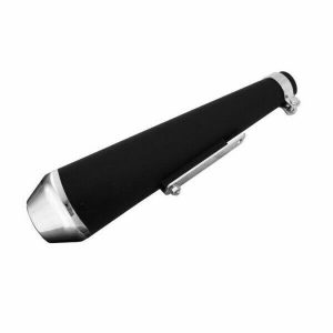 Scarico Terminale Megaton Nero Cromato Honda Yamaha Kawasaki Suzuki Triumph