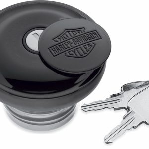 Tappo Chiave HARLEY Nero Serbatoio Benzina Serratura Dyna Super Sport Glide Wide